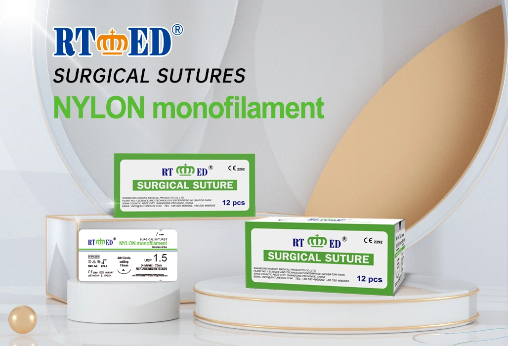 Hot Sale Medical Disposables Nylon Monofilament Dental Surgical Suture