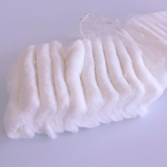 Algodón médico suave de alta absorción Algodón Zig Zag
